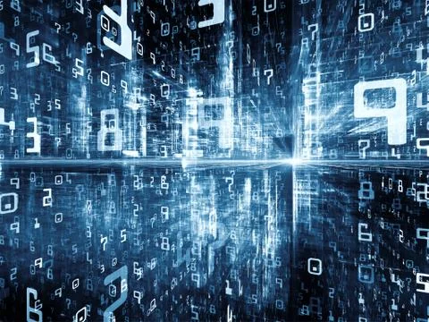 Acceleration of Digital Space Illustrazione stock