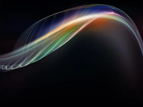 Acceleration of Fractal Waves Stock Illustration