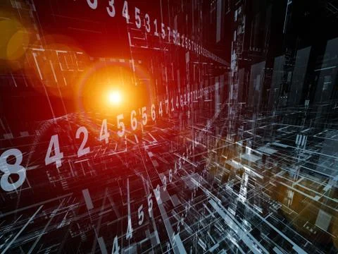 Acceleration of Information Stream 스톡 일러스트