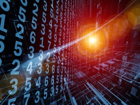 Acceleration of Information Stream Stock Illustration