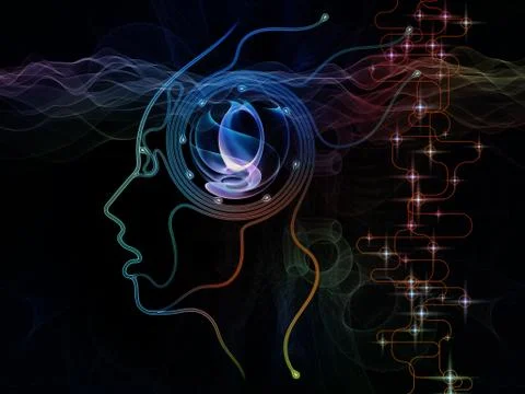 Acceleration of Machine Consciousness Stock Illustration