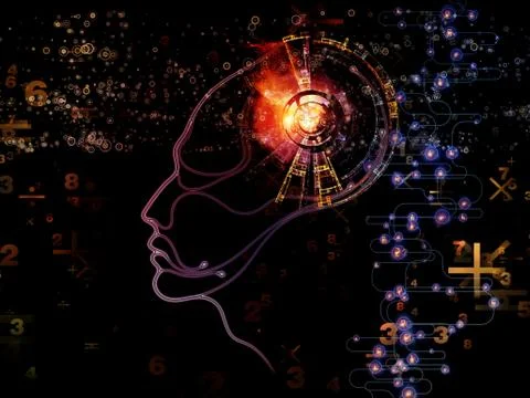 Acceleration of Machine Consciousness Stock Illustration