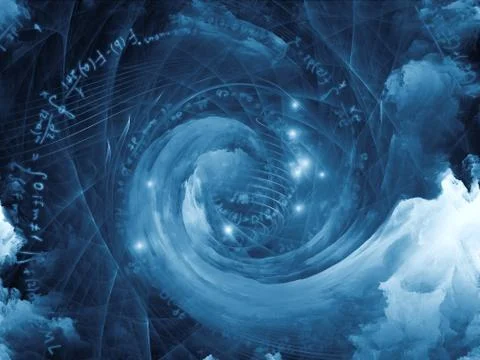 Acceleration of Math Vortex 스톡 일러스트