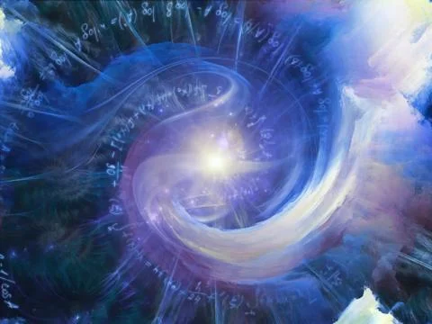 Acceleration of Math Vortex 스톡 일러스트