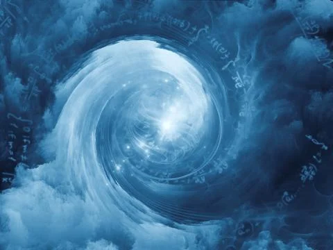 Acceleration of Math Vortex Stock Illustration