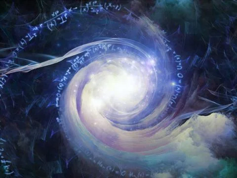 Acceleration of Math Vortex 스톡 일러스트