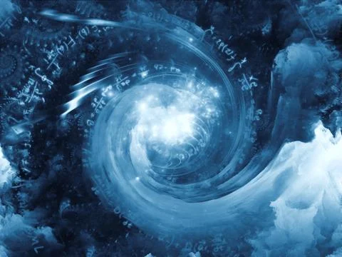 Acceleration of Math Vortex 스톡 일러스트