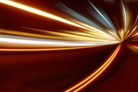 Acceleration of the motion on the night road Stock Illustration