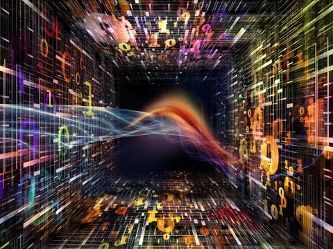 Acceleration of Numbers 스톡 일러스트