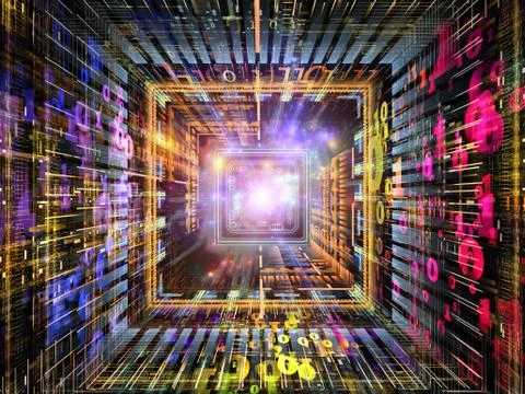 Acceleration of Numbers Illustrazione stock