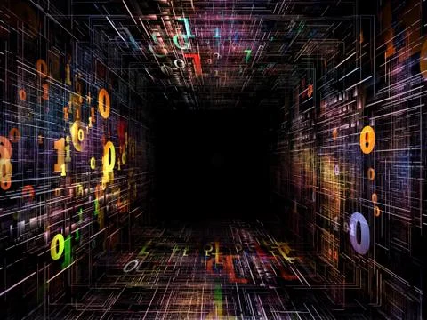 Acceleration of Numbers Stock Illustration