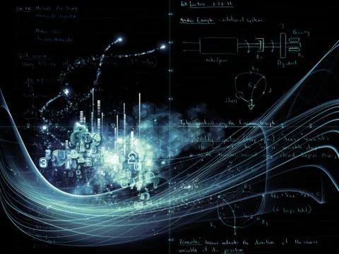 Acceleration of Numbers Stock Illustration