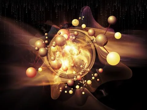Acceleration of Particles Ilustración de archivo