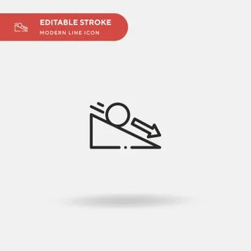 Acceleration Simple vector icon. Illustration symbol design template for web  Illustrazione stock