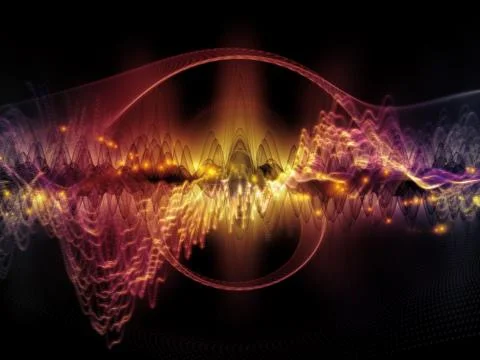 Acceleration of Sound Wave Stockillustratie