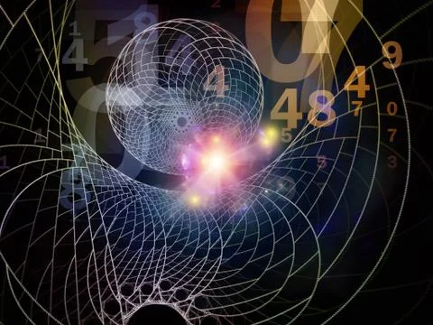 Acceleration of Space Geometry Illustrazione stock