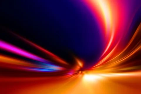 Acceleration speed motion on night road Stock Illustration