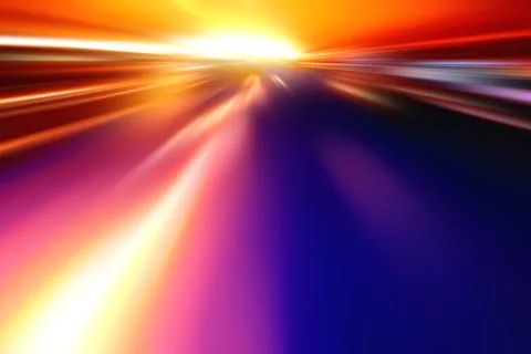 Acceleration speed motion on night road 스톡 일러스트