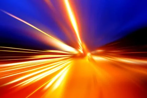 Acceleration speed motion on night road Stock Illustration