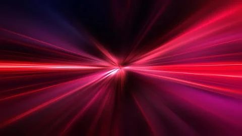 Acceleration speed motion on night road. Light and stripes moving fast Stock-Illustration