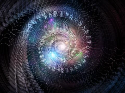 Acceleration of Spiral Stock Illustration