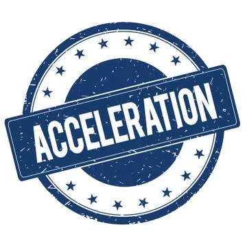 ACCELERATION stamp sign Illustrazione stock