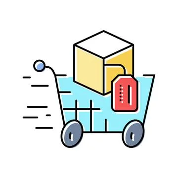 Acceleration technical sales engineer color icon vector illustration Illustrazione stock