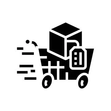 Acceleration technical sales engineer glyph icon vector illustration Stock Illustration