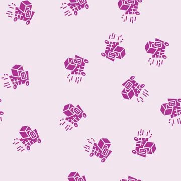 Acceleration technical sales engineer glyph seamless pattern Stock Illustration