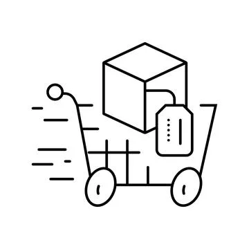 Acceleration technical sales engineer line icon vector illustration イラスト素材