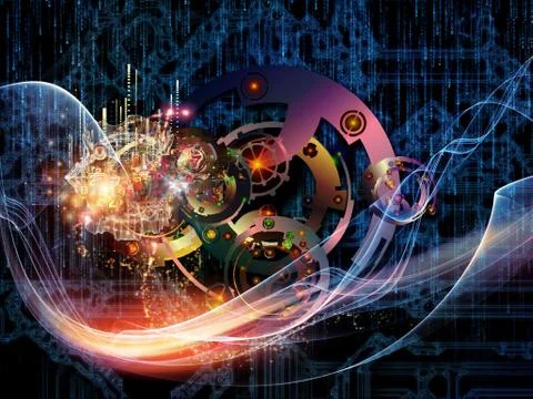 Acceleration of Technology Stock Illustration