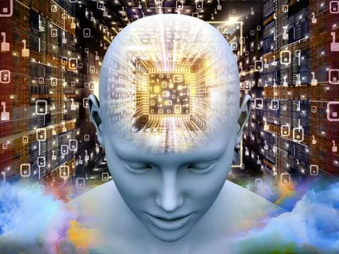 Acceleration of Thought Stock Illustration