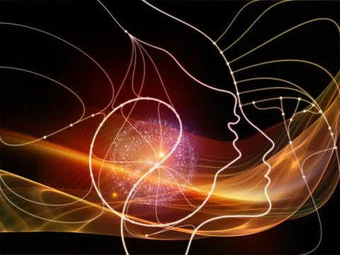 Acceleration of Thought Network Stock Illustration