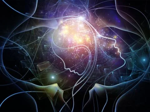 Acceleration of Thought Network Stock Illustration