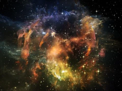 Acceleration of Universe Stock Illustration