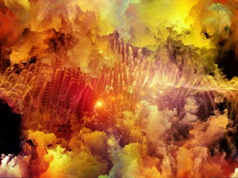 Acceleration of Virtual Clouds Stock Illustration