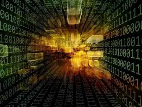 Acceleration of Virtual Space Stock Illustration