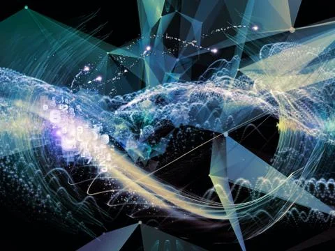 Acceleration of Virtual World Stock Illustration