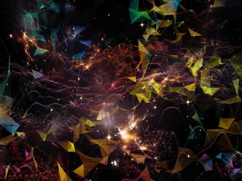 Acceleration of Virtual World Stockillustratie