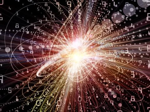 Acceleration of Wave Particle Stock Illustration