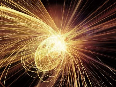 Acceleration of Wave Particle Stock Illustration