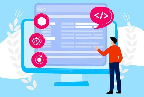 Accelerator Program Concept Illustration Illustrazione stock
