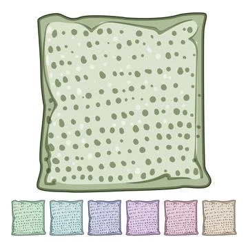 Accent throw pillows cartoon vector graphic Ilustración de archivo
