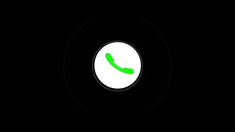 Accept and Decline Option . call phone icon you receive the message animate.. Stock Footage 310154888