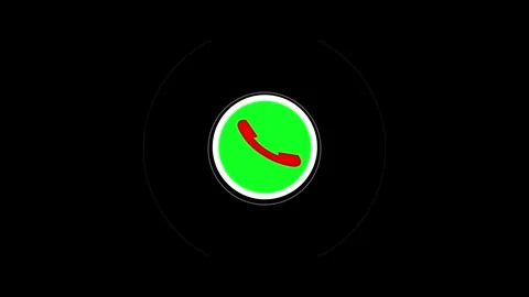Accept and Decline Option . call phone icon you receive the message animate.. Stock Footage 310154891