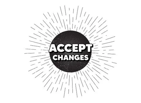 Accept changes motivation message. Motivational slogan. Vector 스톡 일러스트