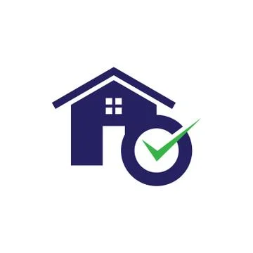 Accept home icon Stock Illustration