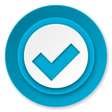Accept icon, check sign. Stock Illustration
