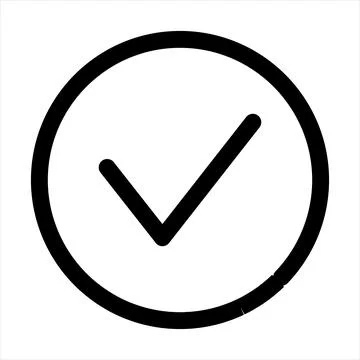 Accept line icon vector illustration isolated on white background Ilustração Stock