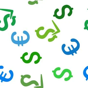 Accept Money Seamless Flat Vector Pattern Stock Illustration